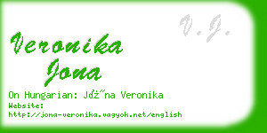 veronika jona business card